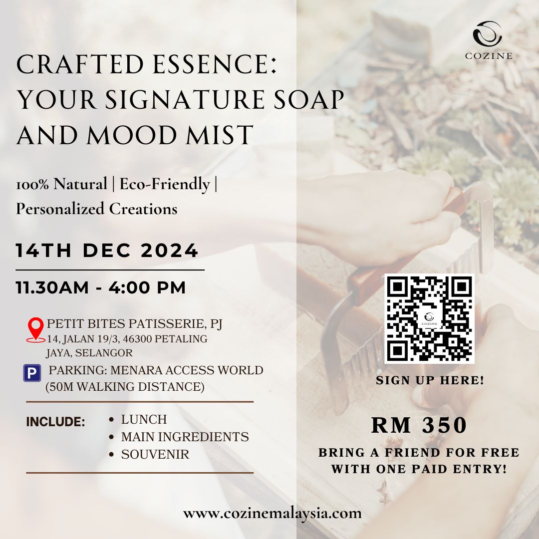 Crafted Essence:  Your Signature Soap and Mood Mist - Workshop 14th December 2024